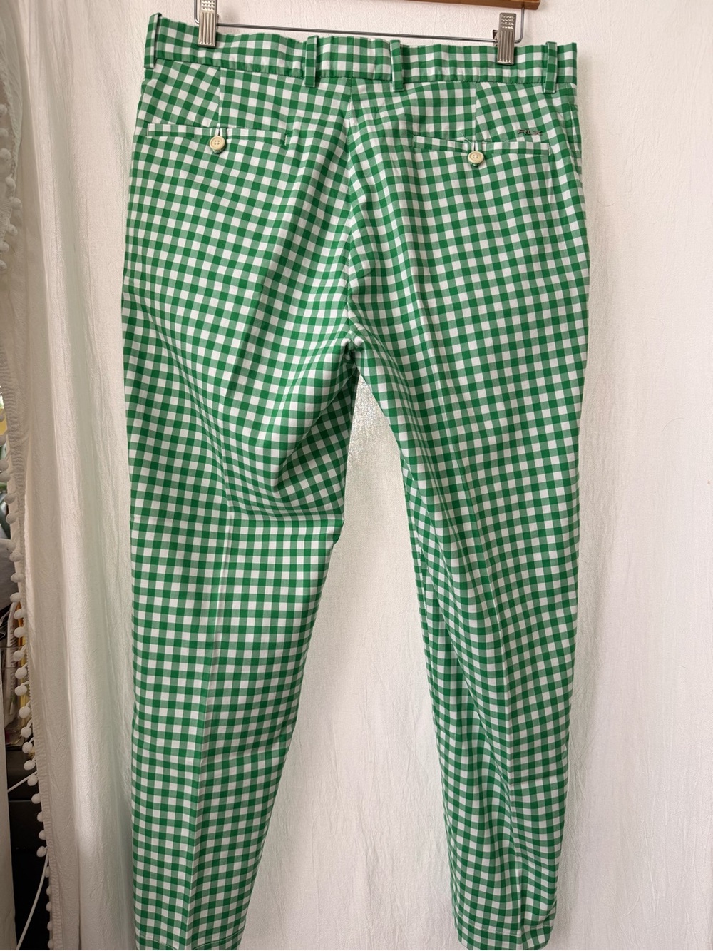 RLX, Green Gingham Golf Trousers, sz 32/30 - Picture 2 of 5